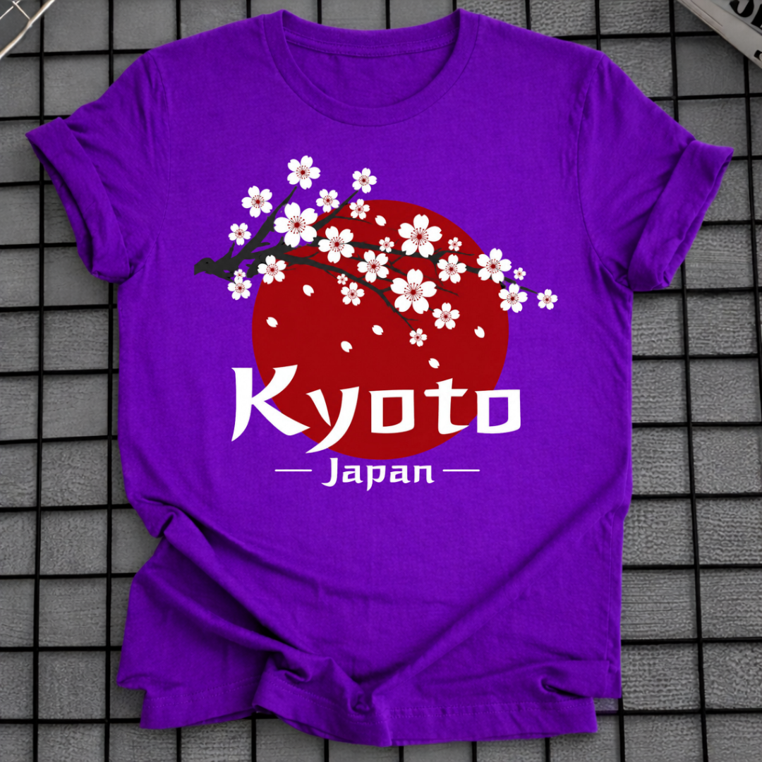KYOTO JAPAN KIRSCHBLÜTEN-T-SHIRT