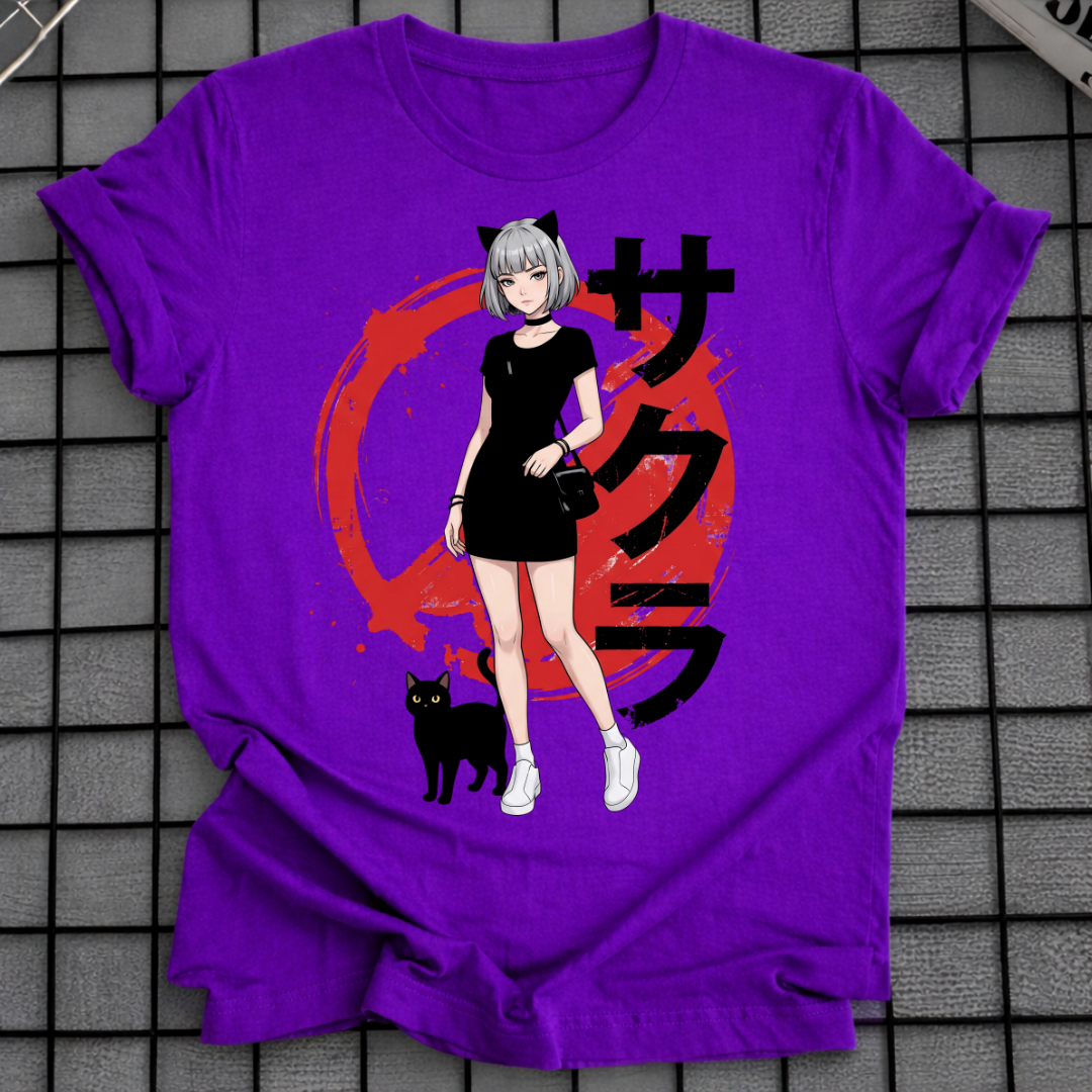 ANIME KATZENMÄDCHEN T-SHIRT