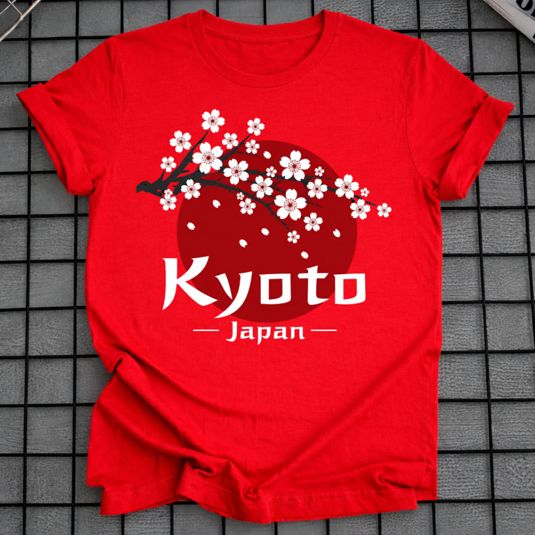 KYOTO JAPAN KIRSCHBLÜTEN-T-SHIRT