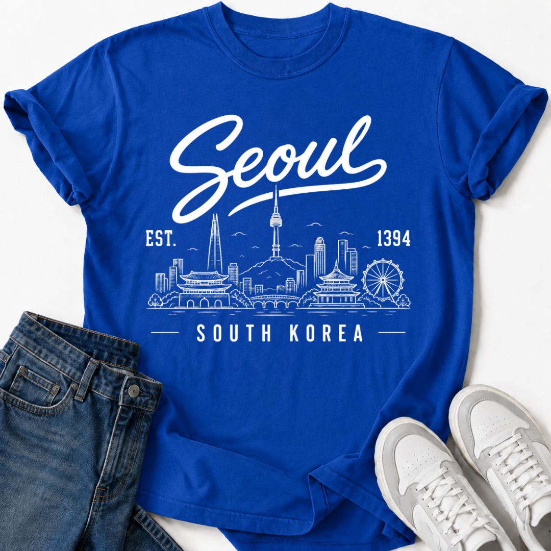 SEOUL SÜDKOREA SKYLINE T-SHIRT