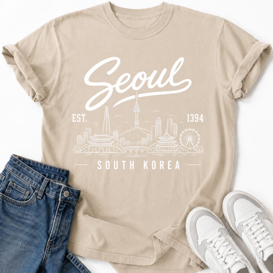 SEOUL SÜDKOREA SKYLINE T-SHIRT