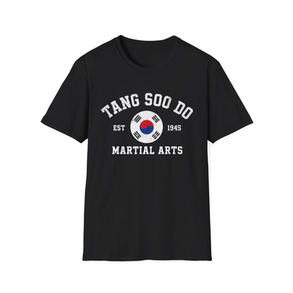 Tang Soo Do Martial Arts T-Shirt – Korean Flag Tae Kwon Do Training Tee (Est. 1945)