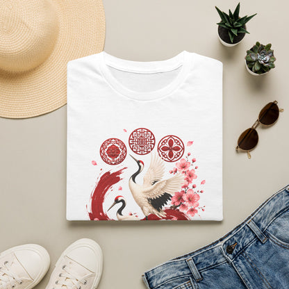 ARIRANG FLORAL CRANE T-SHIRT