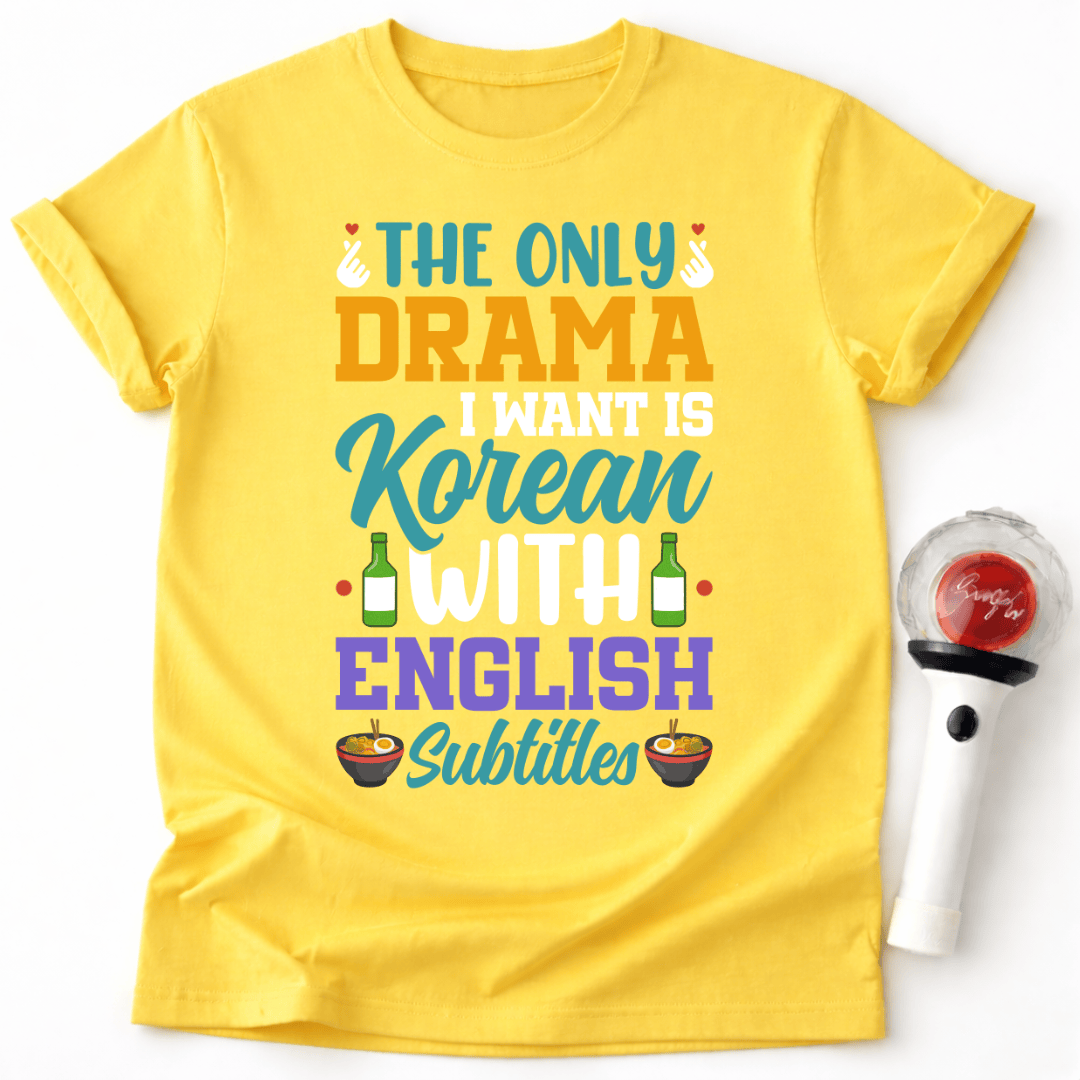 T-SHIRT MIT ENGLISCHEN UNTERTITELN