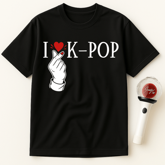 I ❤️ K-POP FINGER HEART UNISEX T-SHIRT