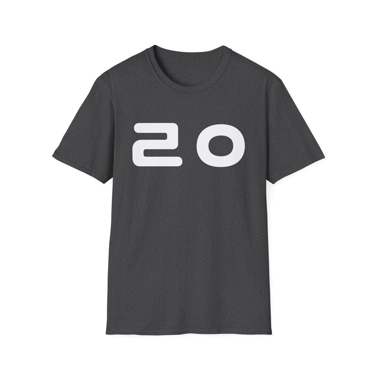 20 Graphic T‑Shirt — Bold Minimalist Number Tee