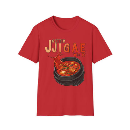 Gettin Jjigae Wit It T-Shirt – Korean Stew Graphic Tee for Foodies & K-Culture Fans