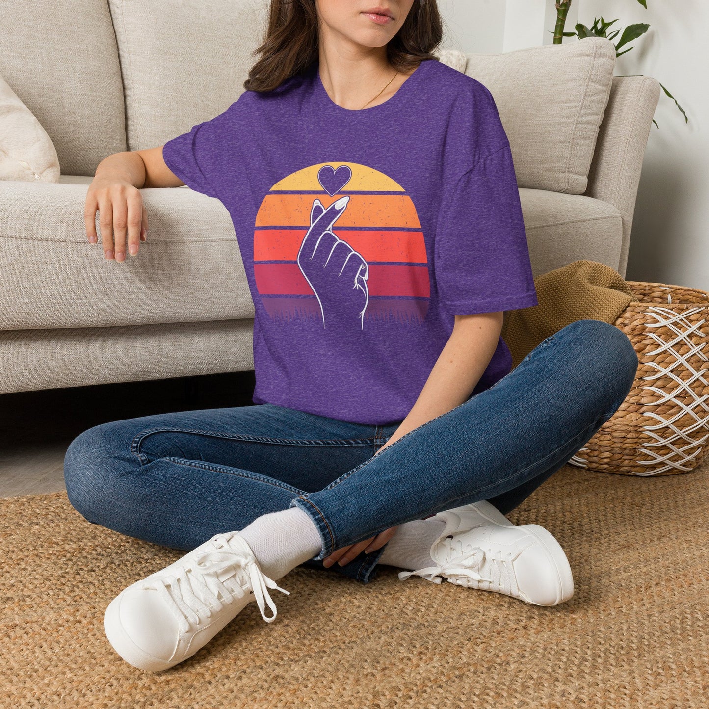 Retro Love Hand Unisex Softstyle T-Shirt - Perfect Gift for Everyday Wear