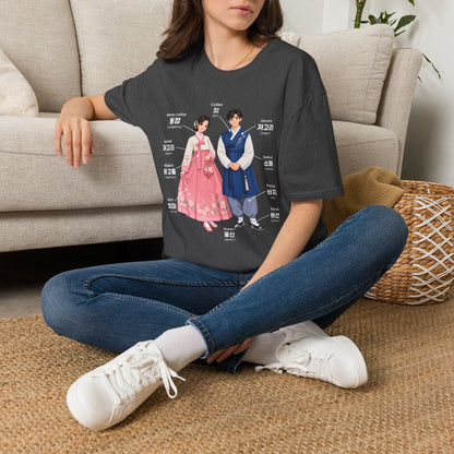 Hanbok Anatomy T‑Shirt — Labeled Korean Traditional Costume Guide