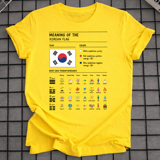 KOREAN FLAG MEANING T-SHIRT