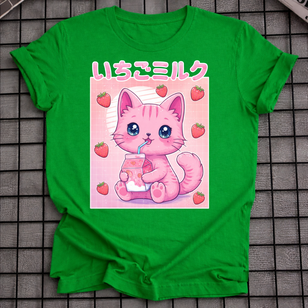 ERDBEERMILCH KATZEN-T-SHIRT