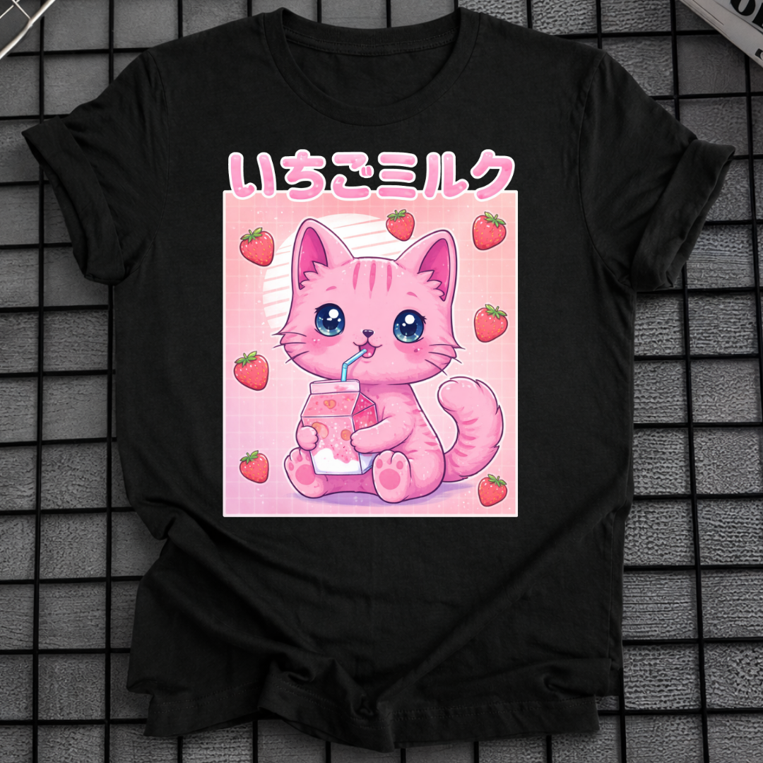 ERDBEERMILCH KATZEN-T-SHIRT