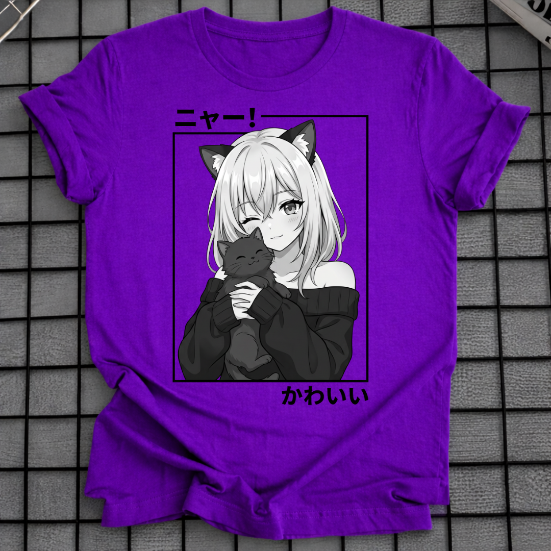 ANIME NEKO GIRL T-SHIRT