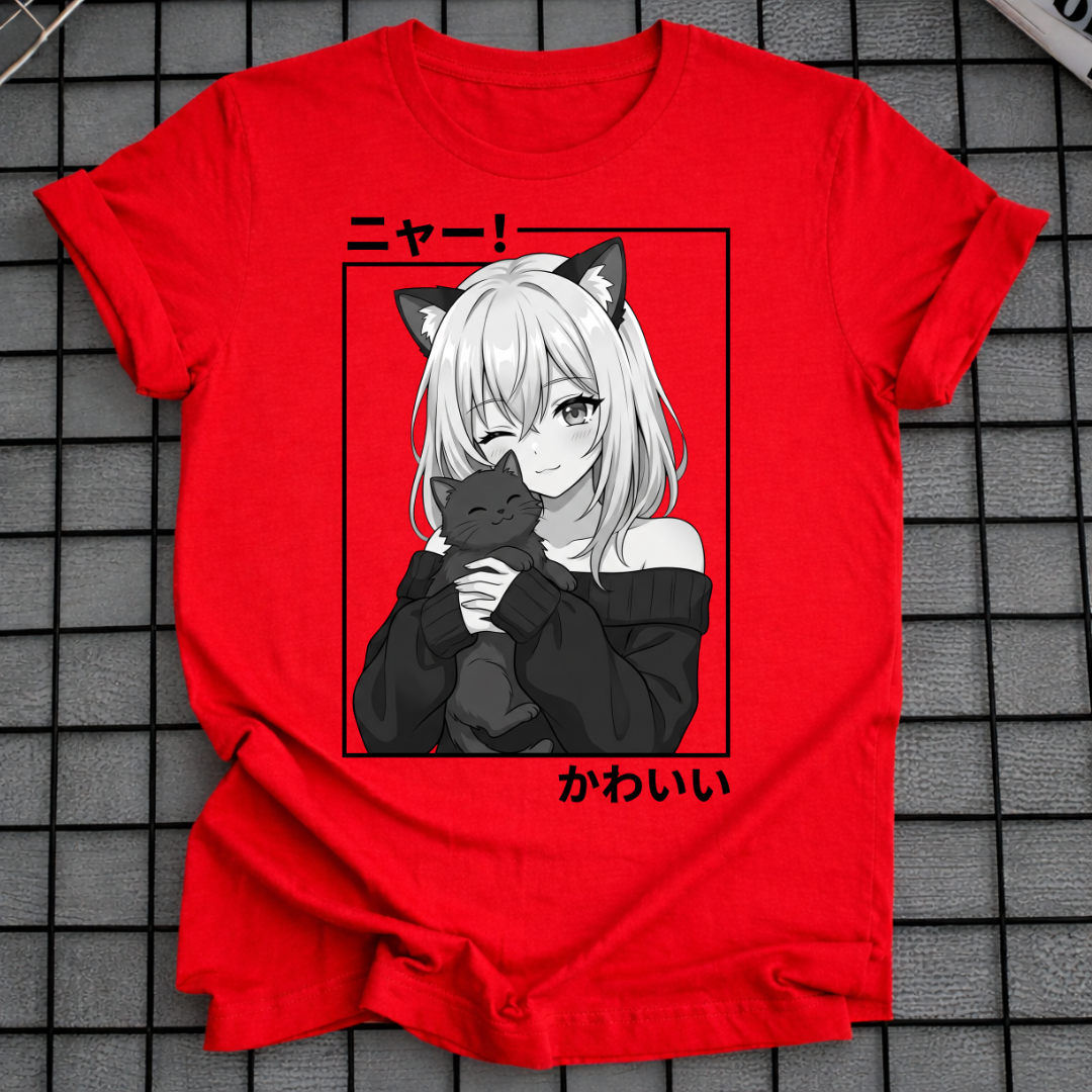 ANIME NEKO GIRL T-SHIRT