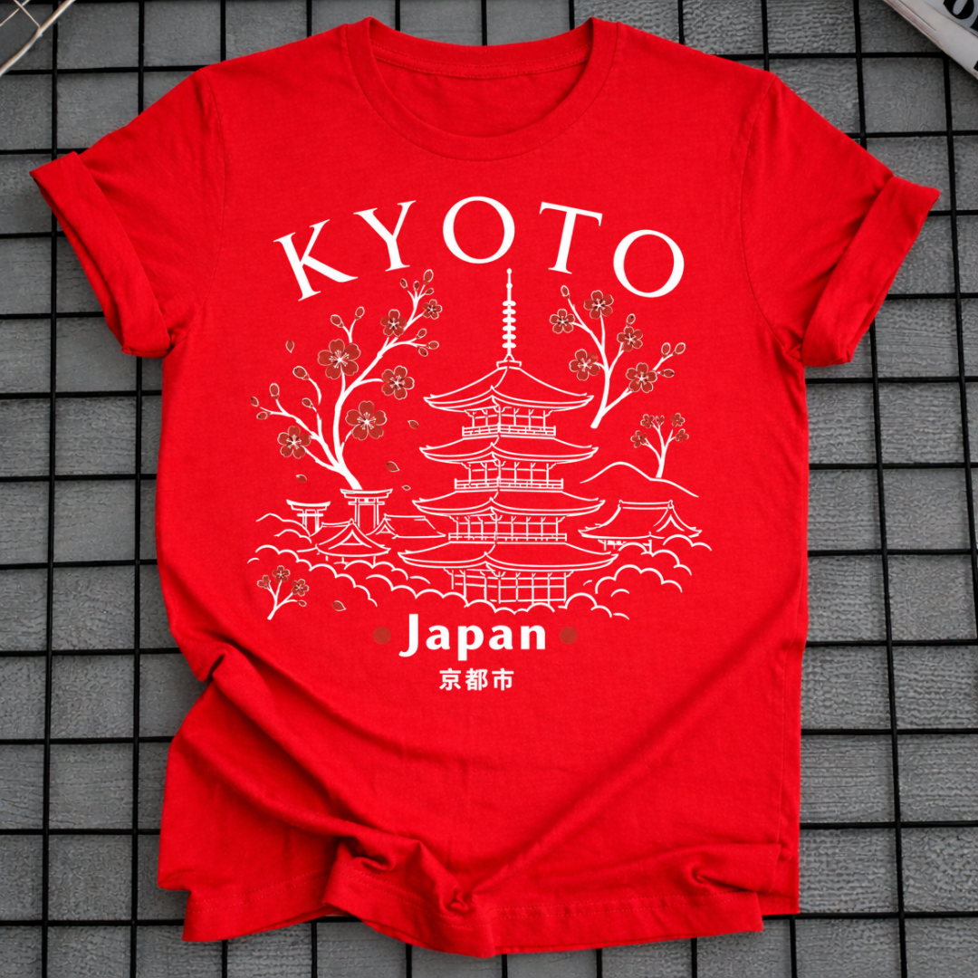 KYOTO KIRSCHBLÜTEN-T-SHIRT