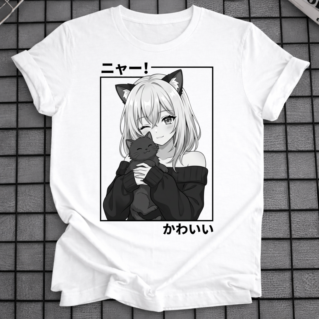 ANIME NEKO GIRL T-SHIRT