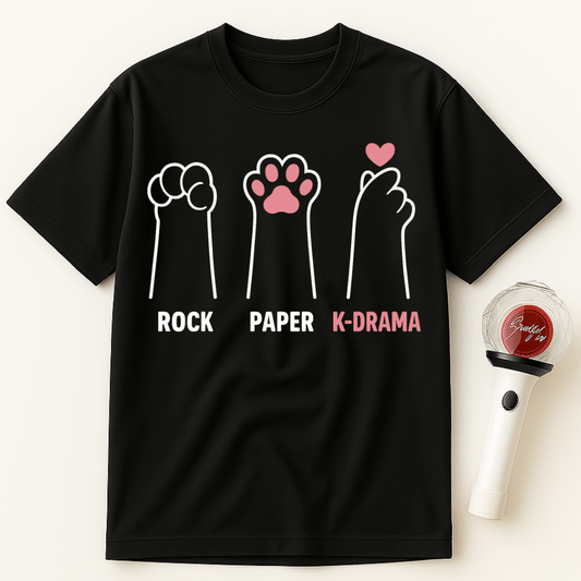 ROCK PAPER K-DRAMA UNISEX T-SHIRT