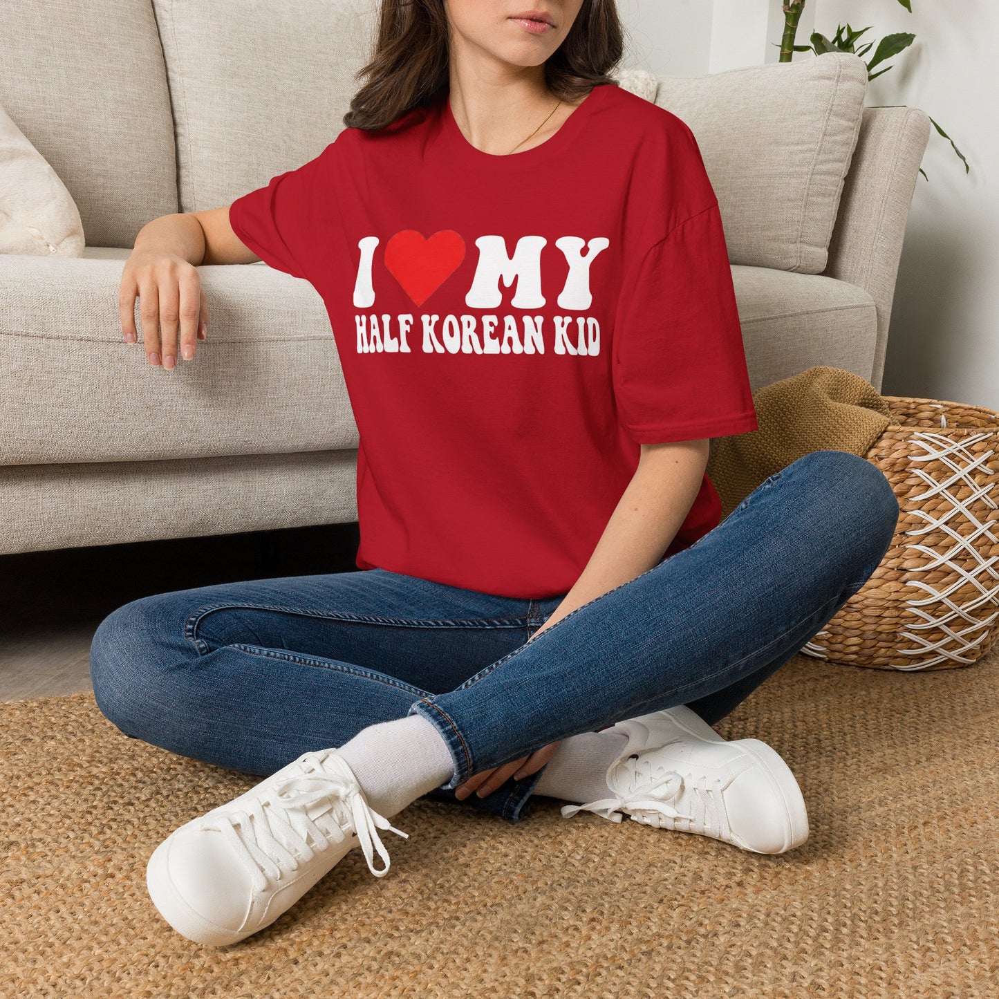 I LOVE MY HALF KOREAN KID T-SHIRT