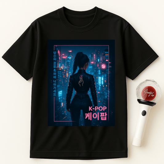 CYBERPUNK K-POP GIRL UNISEX T-SHIRT