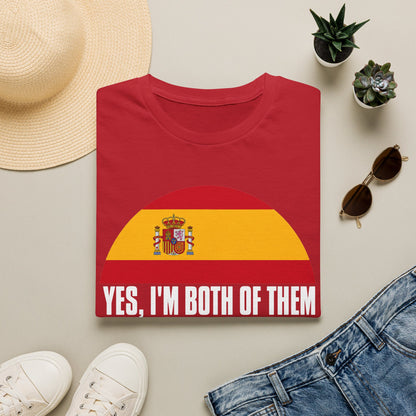 Yes, I'm Both Of Them Spanish Korean Flag T-Shirt