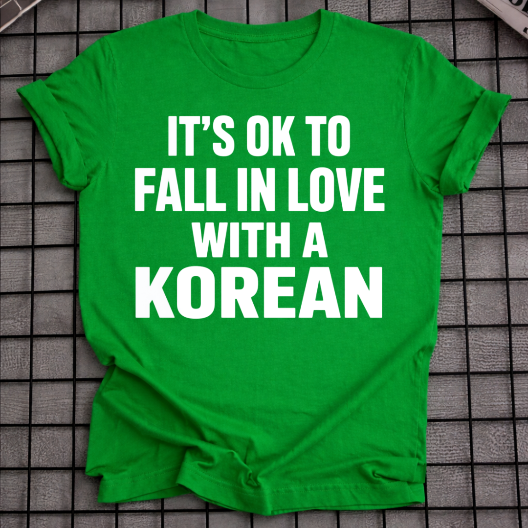 FALL IN LOVE WITH A KOREAN T-SHIRT