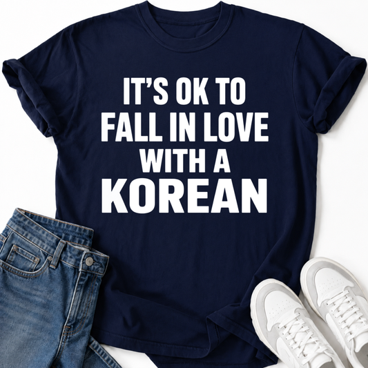 FALL IN LOVE WITH A KOREAN T-SHIRT