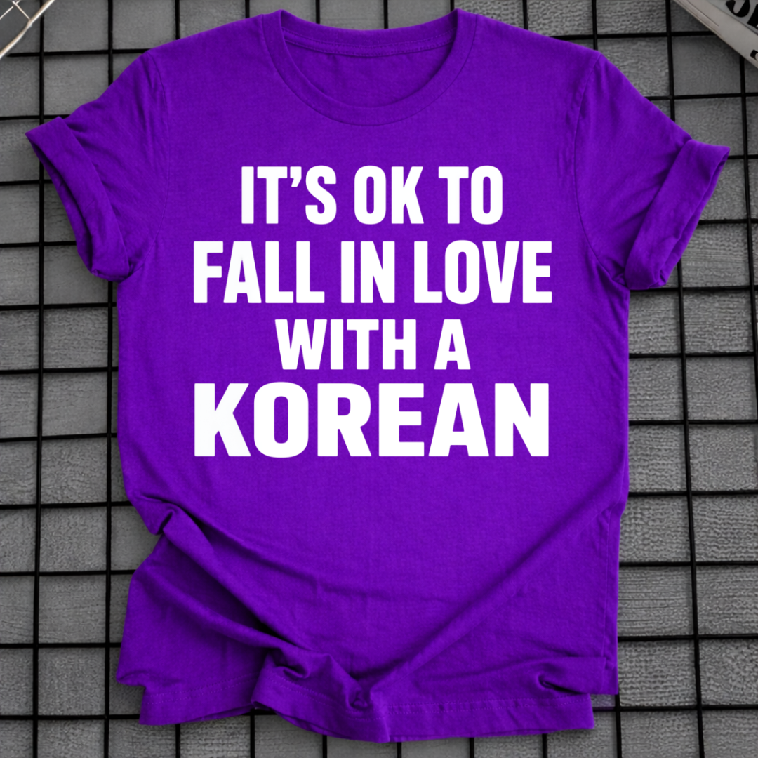 FALL IN LOVE WITH A KOREAN T-SHIRT