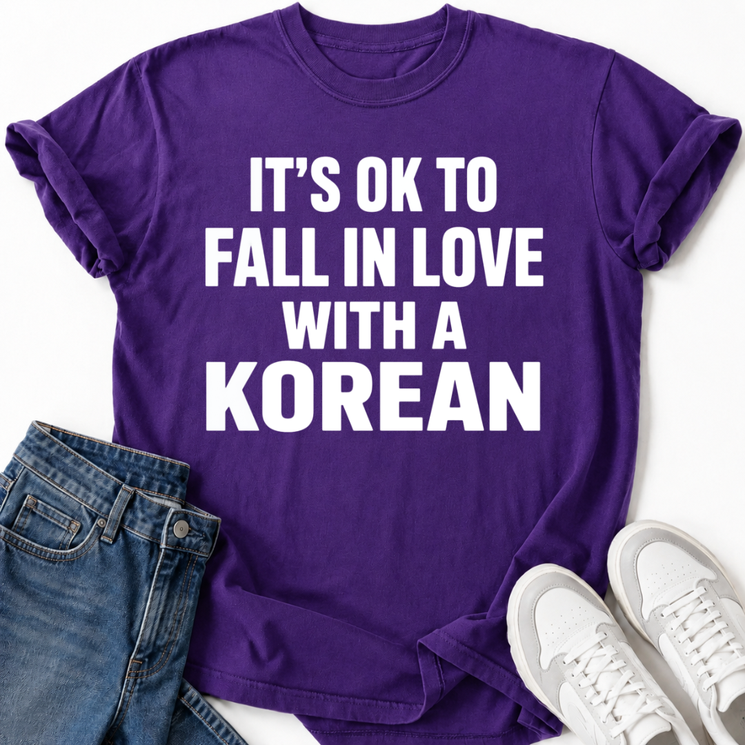 FALL IN LOVE WITH A KOREAN T-SHIRT