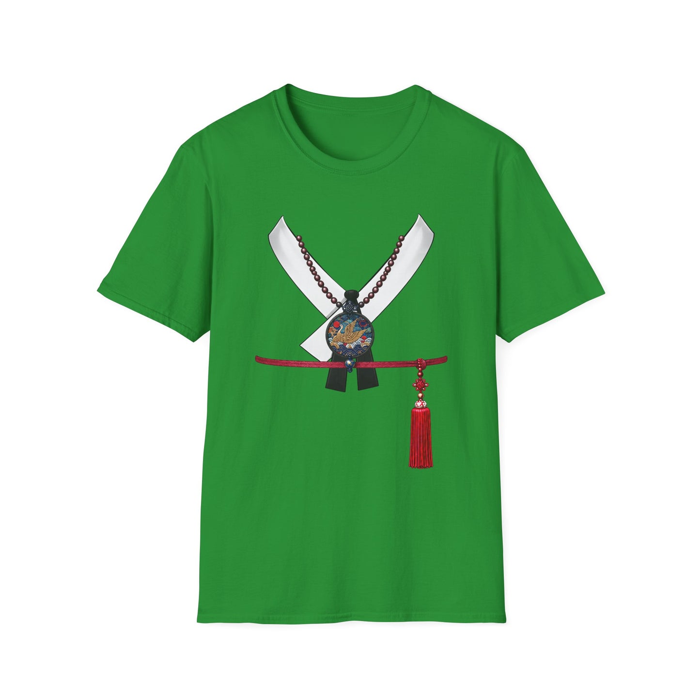 Samurai Sword & Katana Pendant T-Shirt — Japanese Warrior Graphic Tee