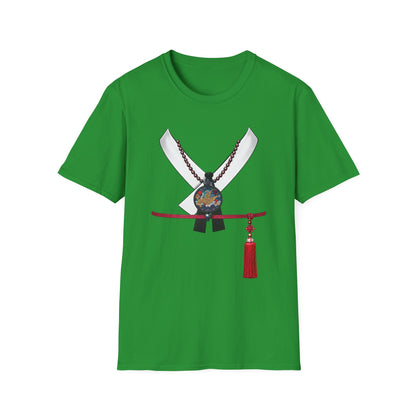 Samurai Sword & Katana Pendant T-Shirt — Japanese Warrior Graphic Tee