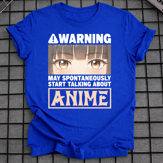 WARNING ANIME T-SHIRT