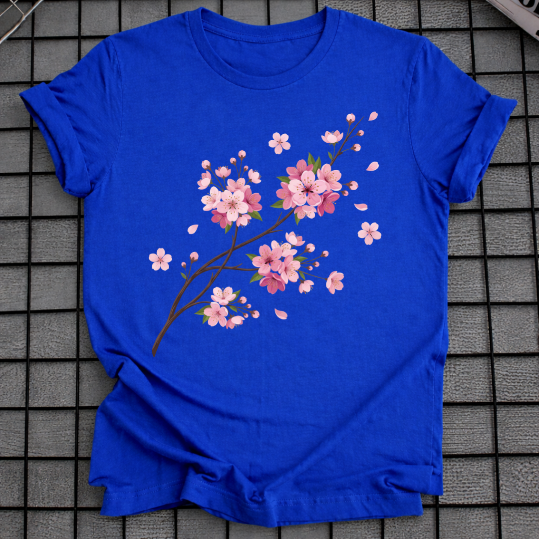 ROSA SAKURA BLUMEN-T-SHIRT