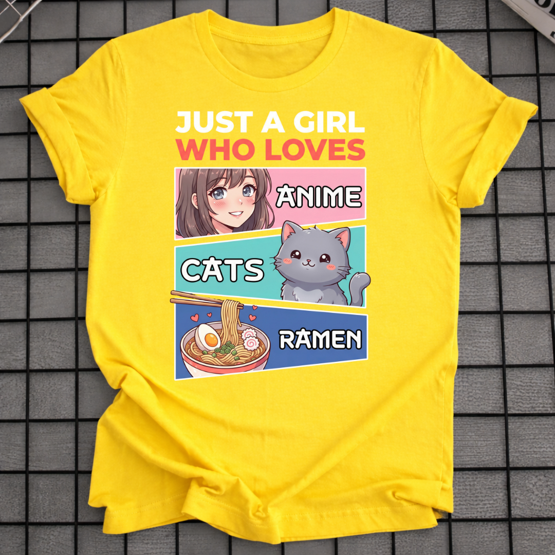 ANIME KATZEN RAMEN T-SHIRT