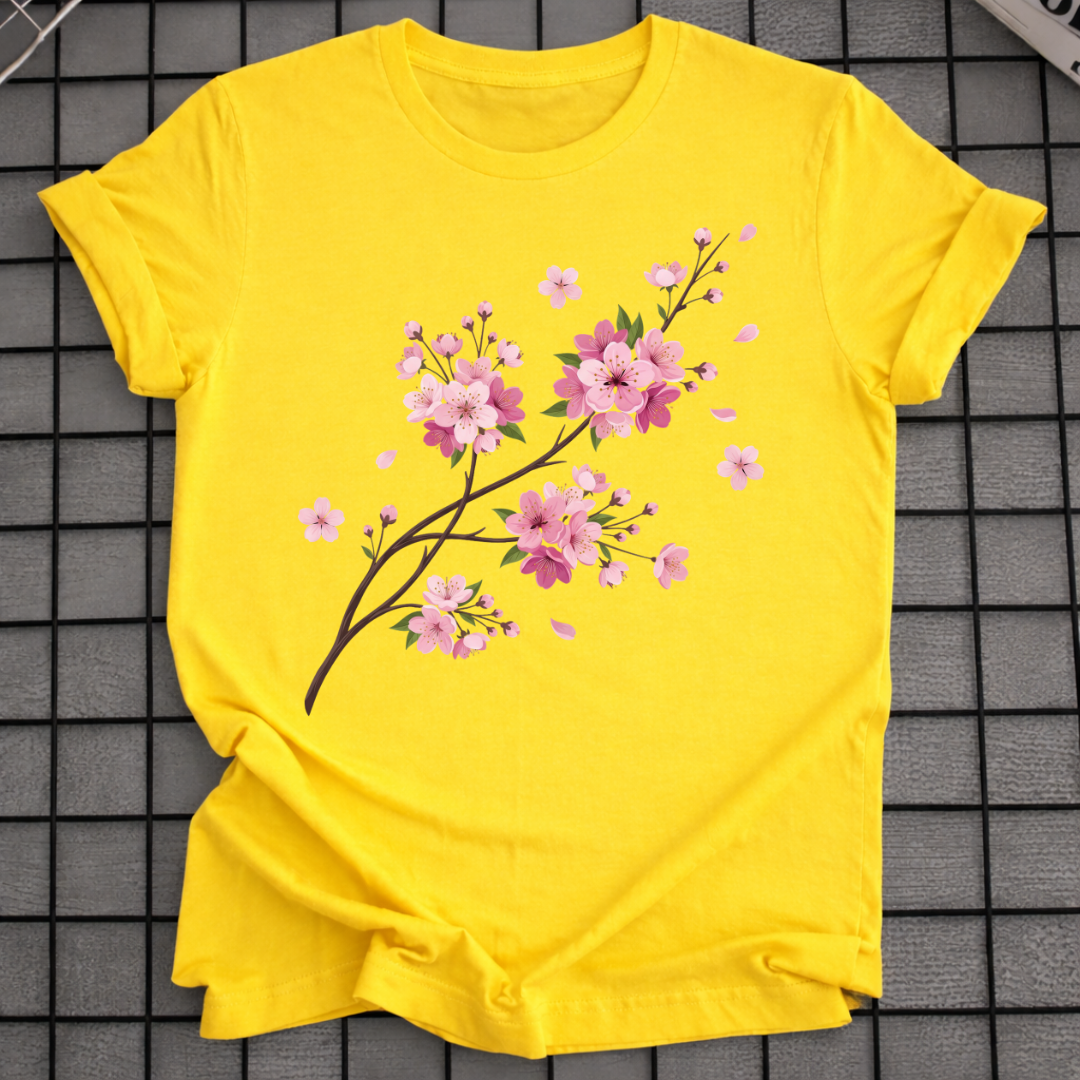 ROSA SAKURA BLUMEN-T-SHIRT