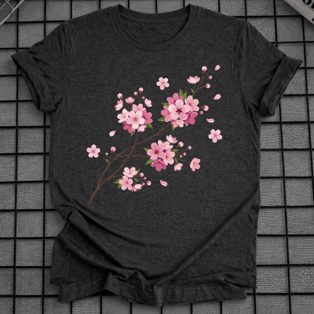 ROSA SAKURA BLUMEN-T-SHIRT
