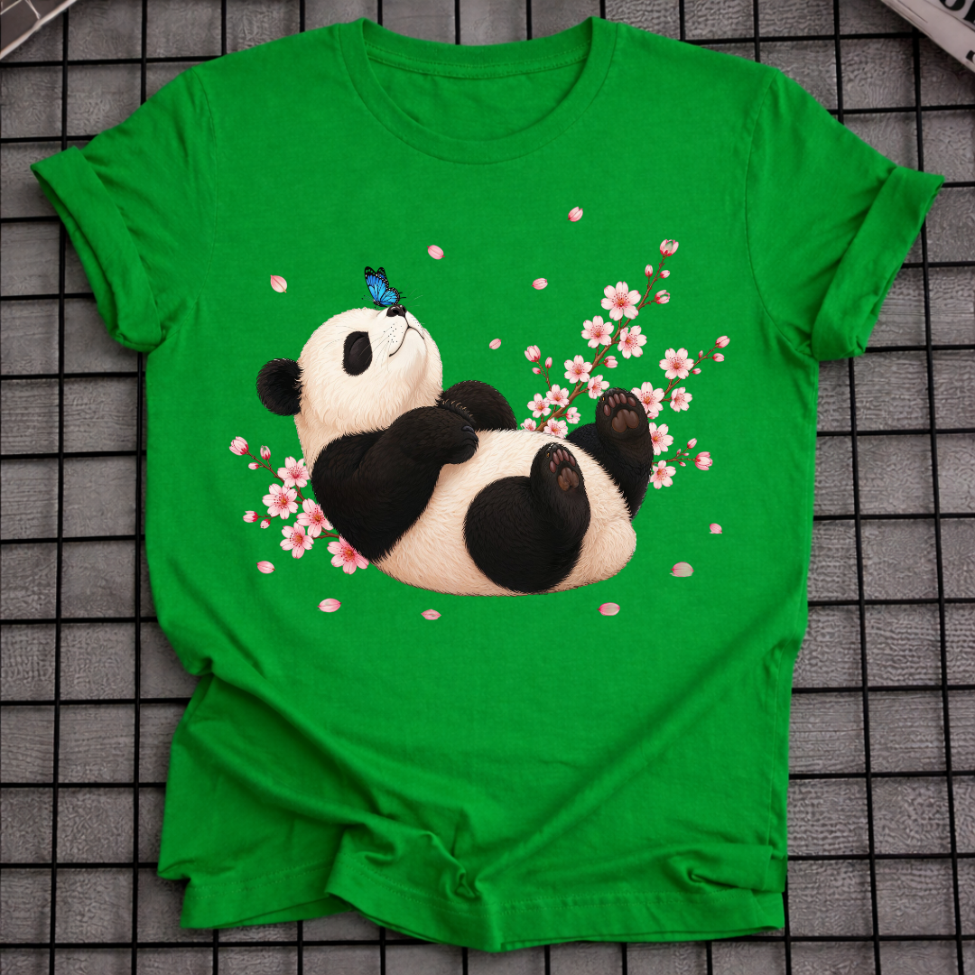 PANDA & KIRSCHBLÜTEN T-SHIRT