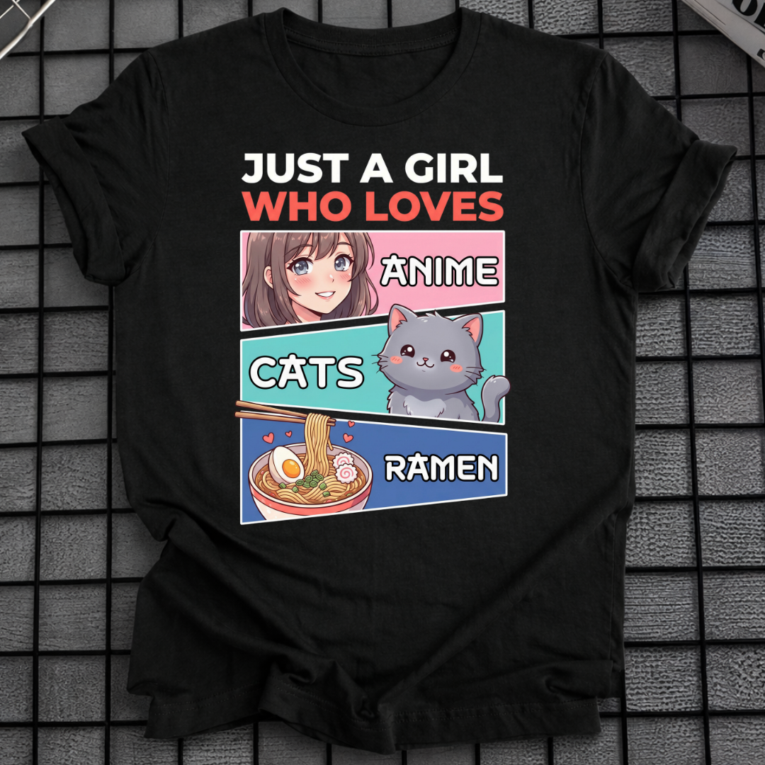 ANIME KATZEN RAMEN T-SHIRT