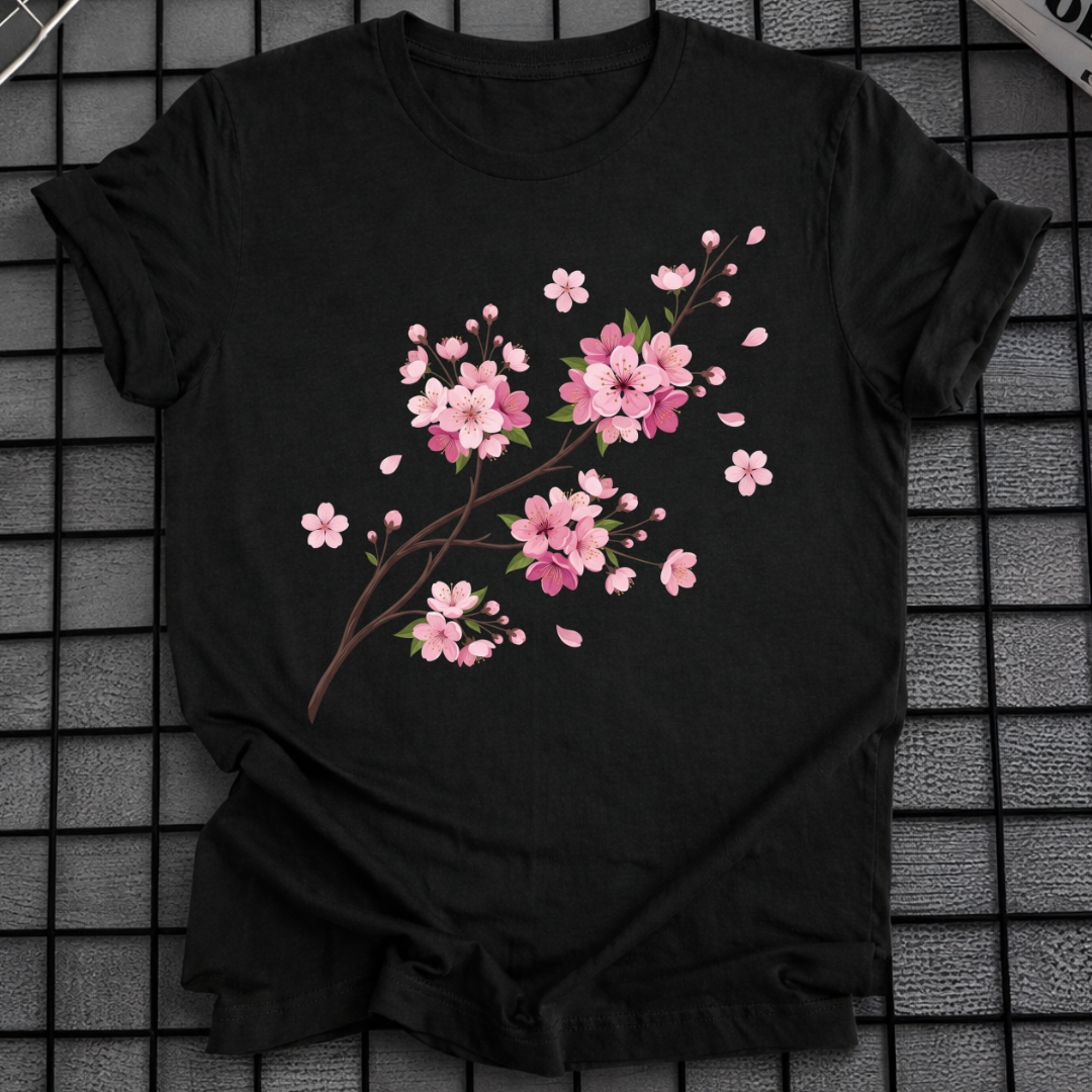 ROSA SAKURA BLUMEN-T-SHIRT