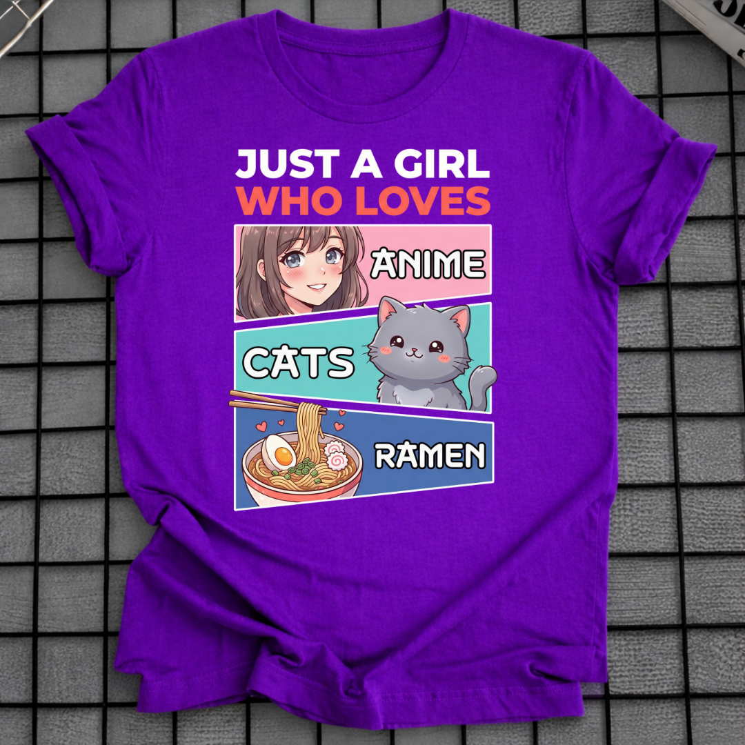 ANIME KATZEN RAMEN T-SHIRT