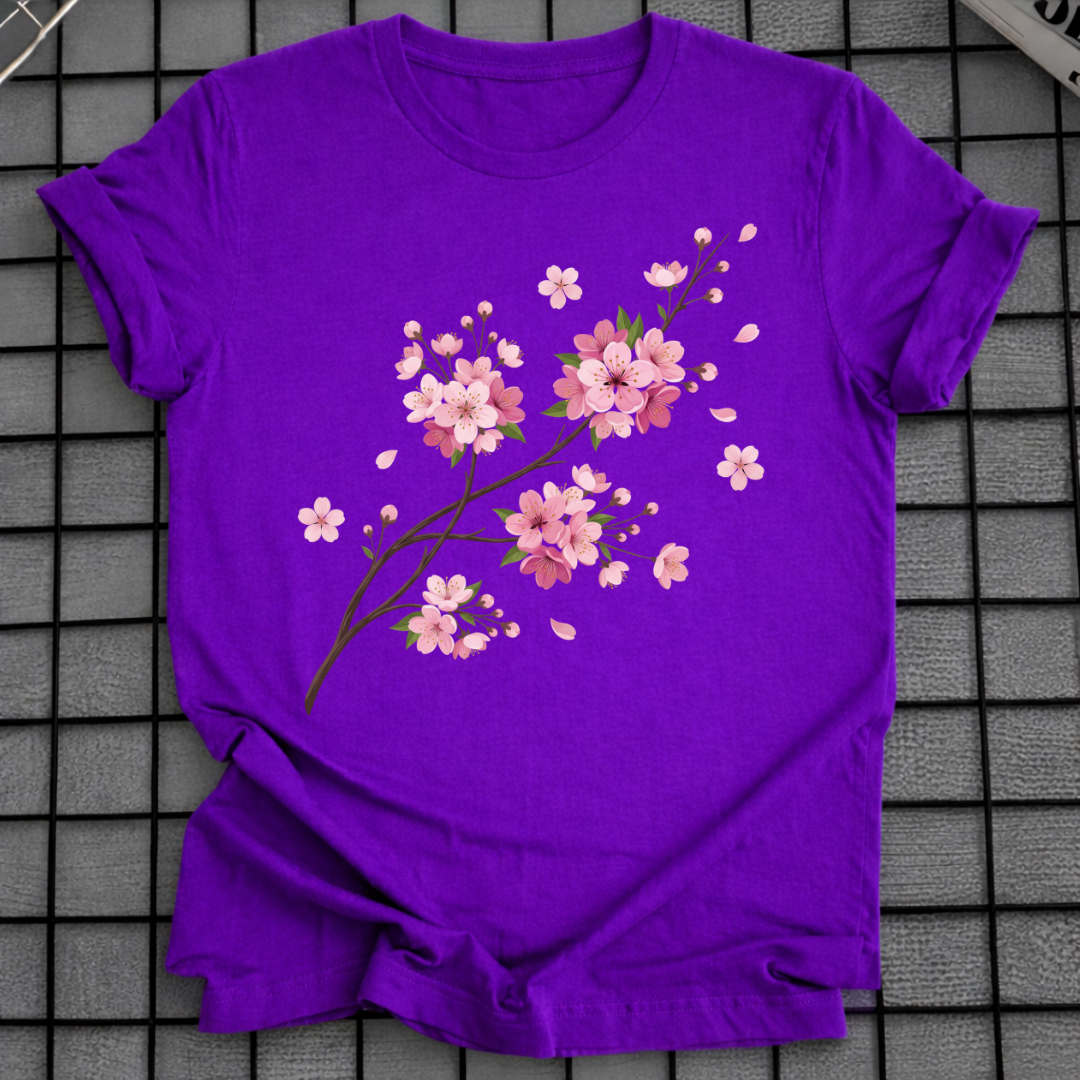 ROSA SAKURA BLUMEN-T-SHIRT
