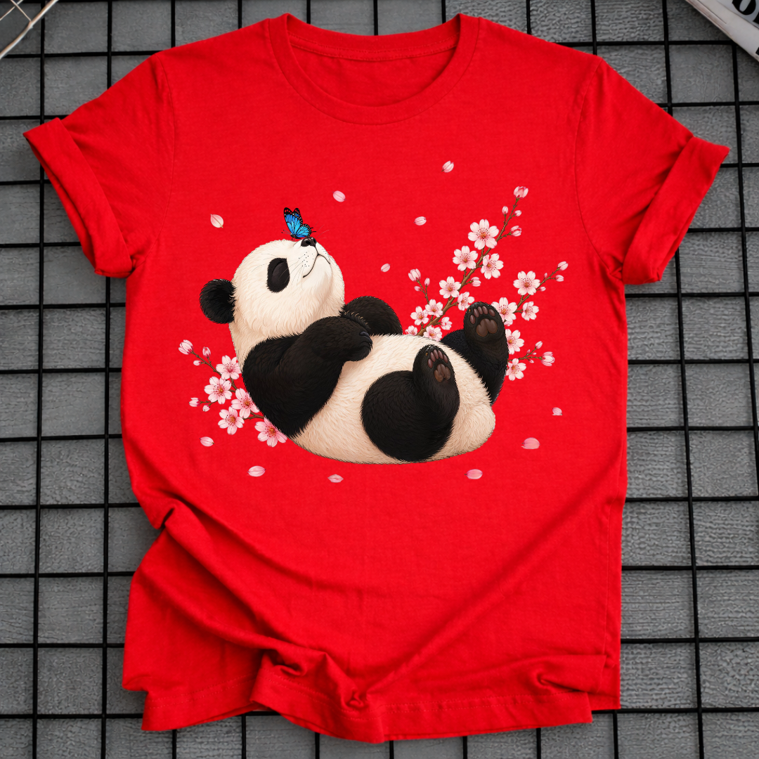 PANDA & KIRSCHBLÜTEN T-SHIRT
