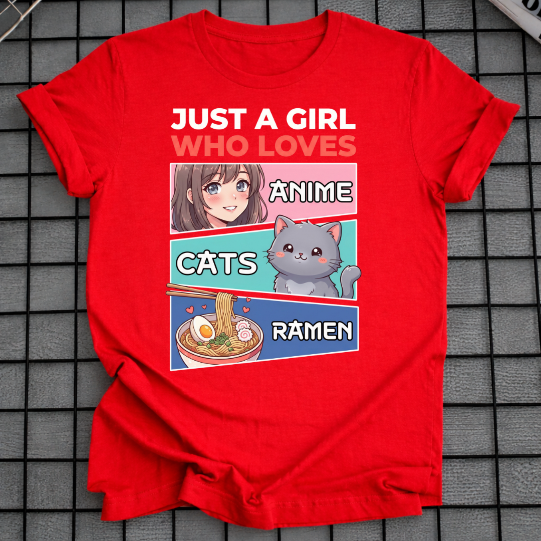 ANIME KATZEN RAMEN T-SHIRT