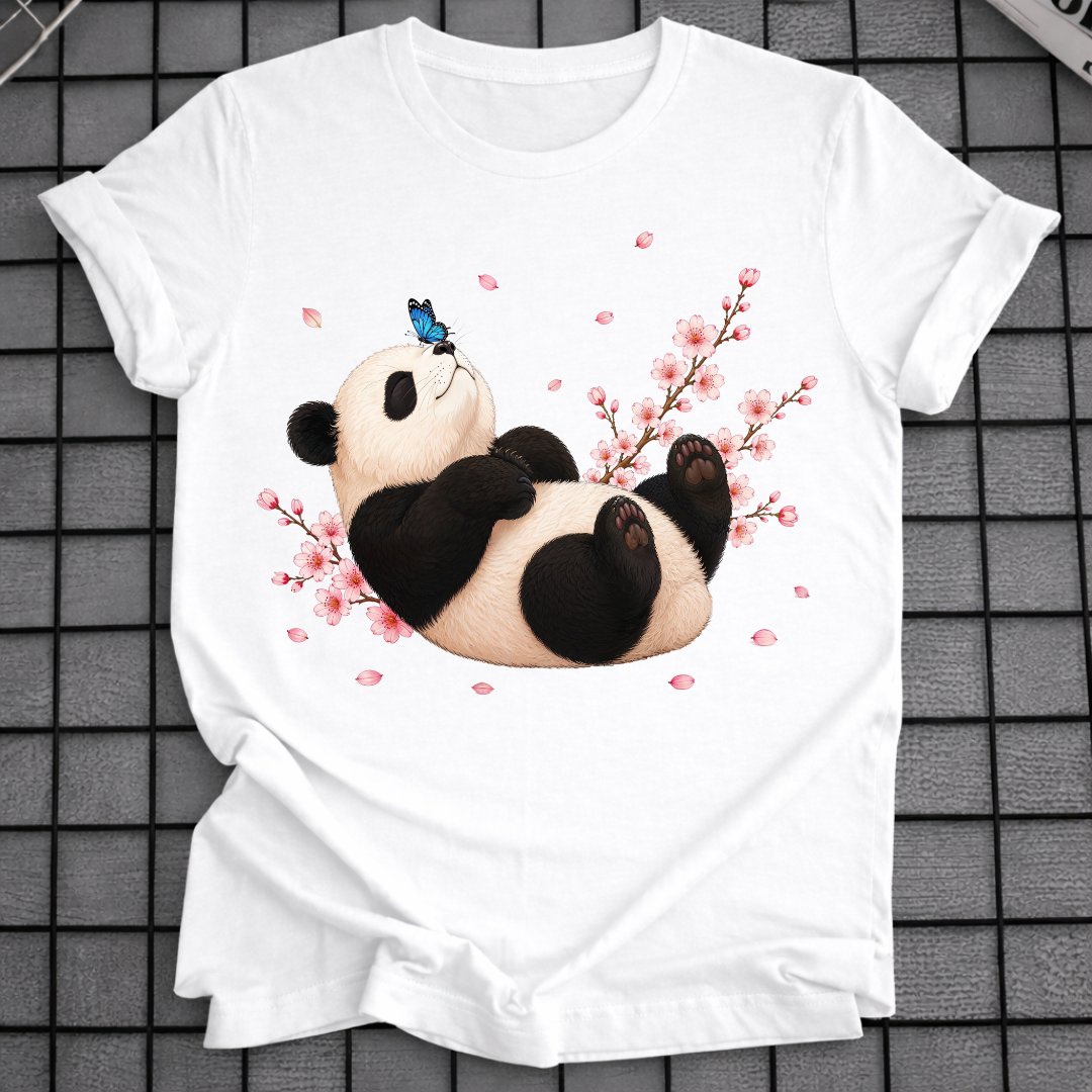 PANDA & KIRSCHBLÜTEN T-SHIRT