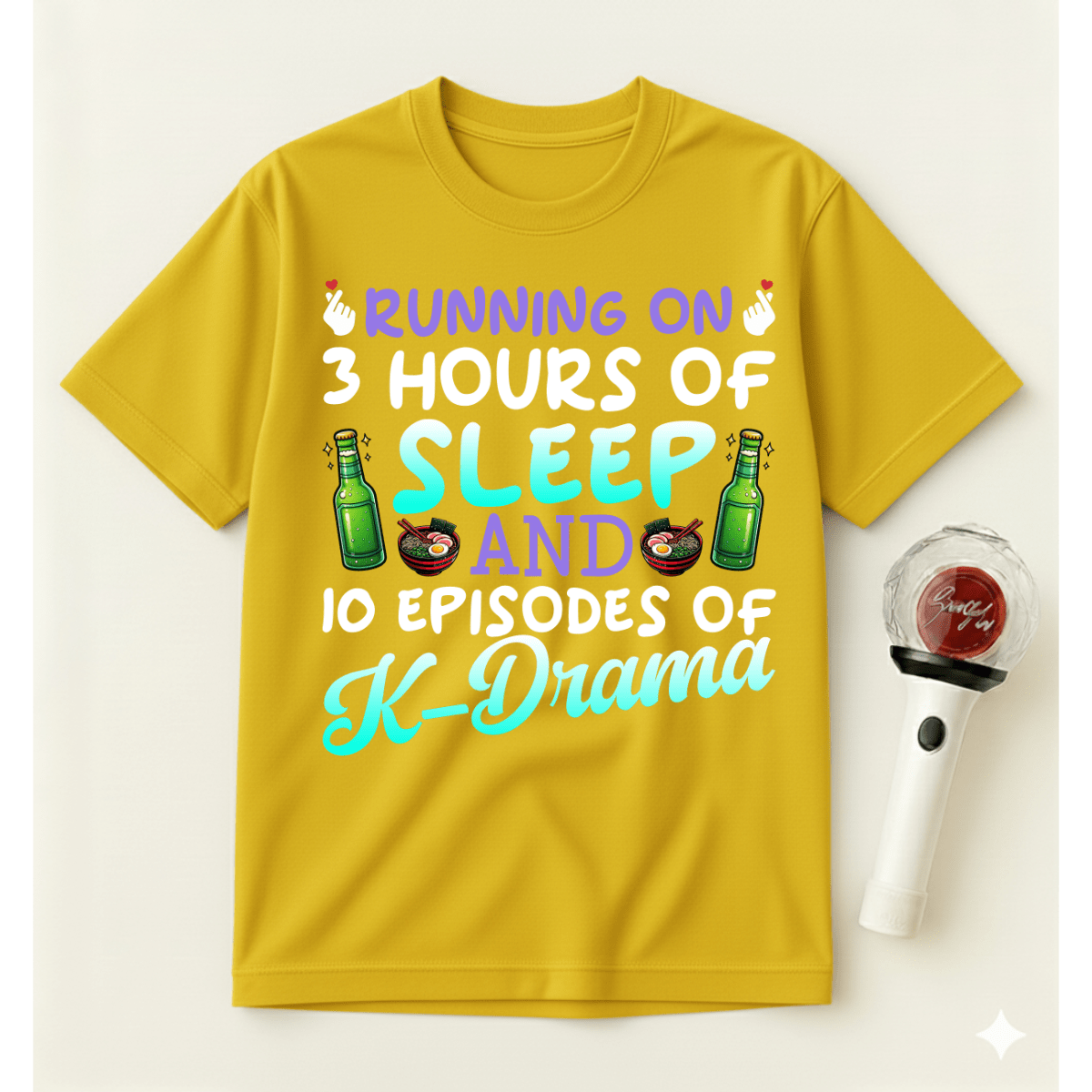 RUNNING ON 3 HOURS OF SLEEP T-SHIRT