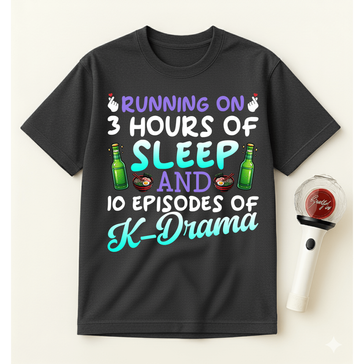 RUNNING ON 3 HOURS OF SLEEP T-SHIRT
