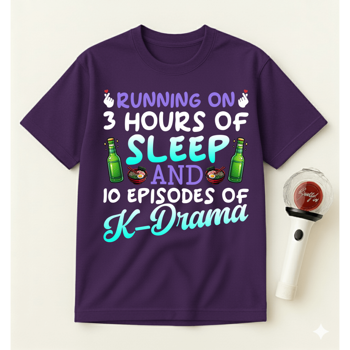 RUNNING ON 3 HOURS OF SLEEP T-SHIRT