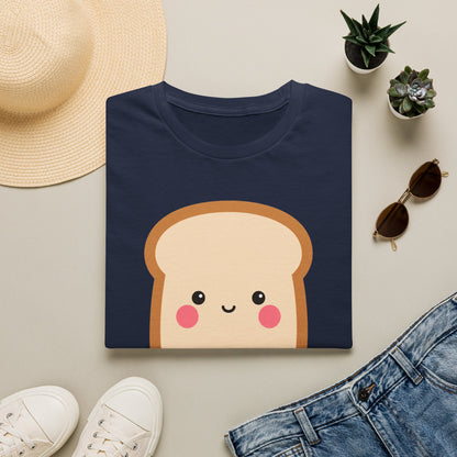 Kawaii Toast T‑Shirt — Cute Bread Graphic with Korean Text “너를 대빵 좋아해!”