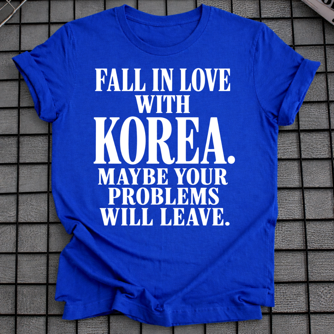 FALL IN LOVE WITH KOREA T-SHIRT