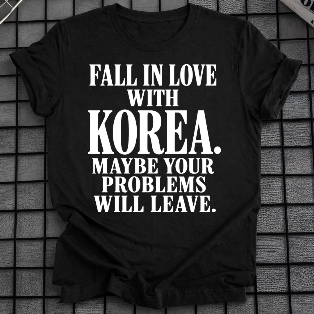 FALL IN LOVE WITH KOREA T-SHIRT
