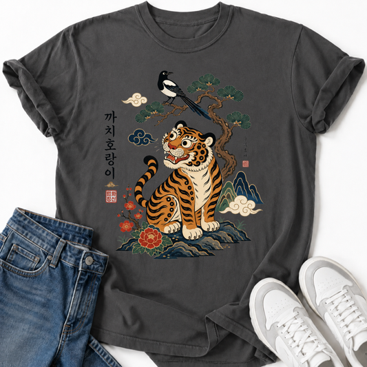 KKACHI HORANGI KOREAN TIGER T-SHIRT